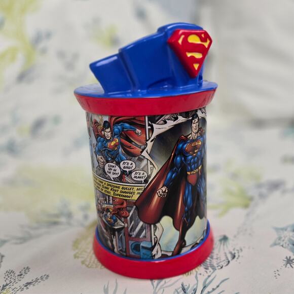 Vintage Superman Ceramic & Tin Container Vandor Limited Edition Cookie Jar - Picture 3 of 12